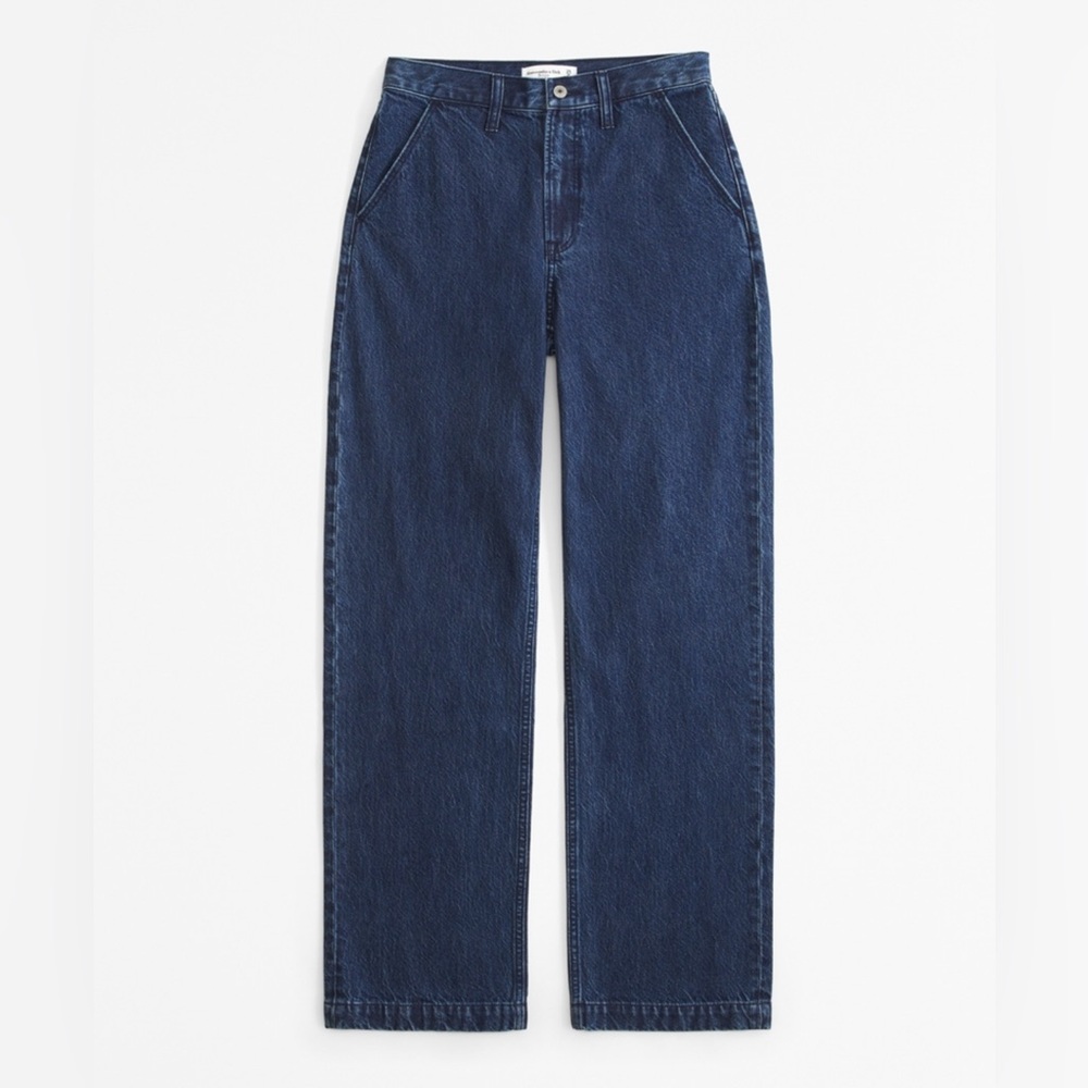 Abercrombie & Fitch High Rise Jeans - Dark Blue